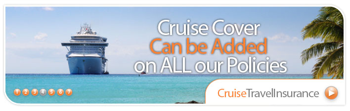 Cruise Cover Can be Added on all our policies